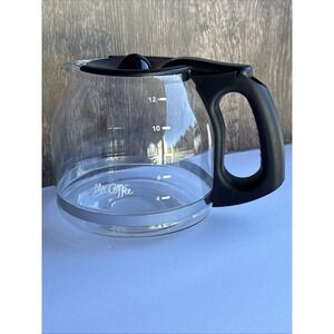 Mr. Coffee‎ 12 Cup Replacement Glass Black Coffee Pot Replacement